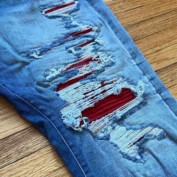 Jordan Craig Legacy Edition Jeans / Viper Blue / Skinny / Ripped / New / 40x32 - Picture 7 of 9